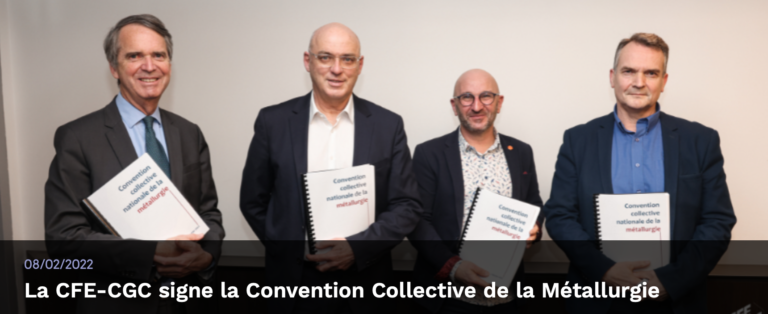 Evolution De La Convention Collective De La Métallurgie – CFE-CGC ...